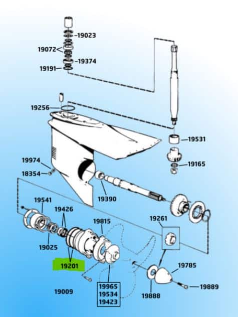 Joint torique Volvo Penta 925261 Se monte sur les embases : 200 250 270 270T 280 280T 285A 290 290A SP-A SP-A/MT SP-A1 SP-A2 SP-C SP-C1