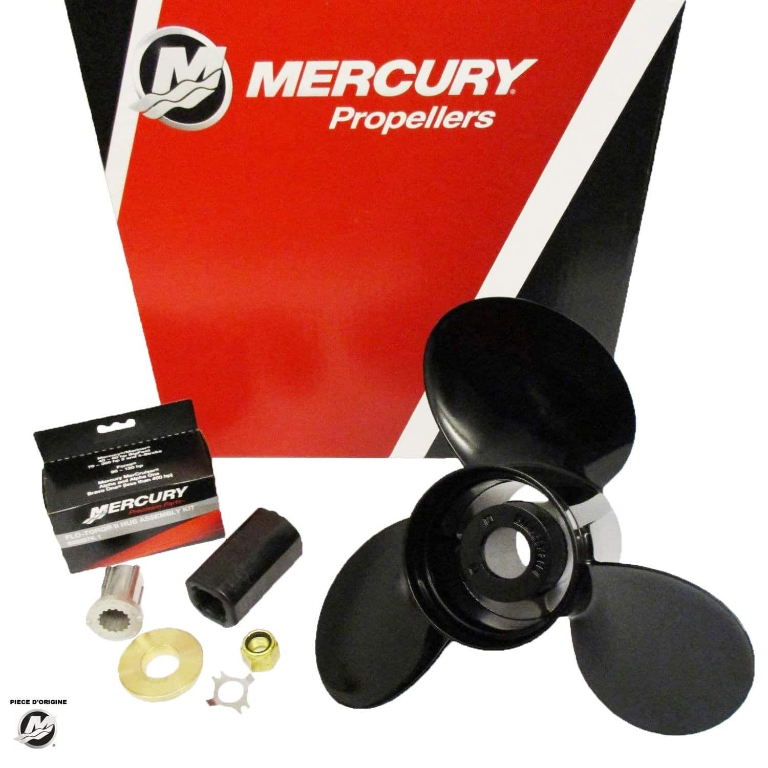 BK-832830A45 - HELICE AMITA 3" - ALUMINIUM - 14.50 x 19 DROITE - MERCRUISER 48-832830A45 ORIGINAL